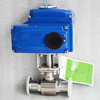 衛(wèi)生級(jí)電動(dòng)三通球閥圖片