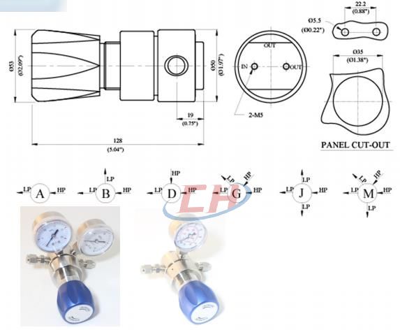 液體專用減壓閥CHY22結(jié)構圖