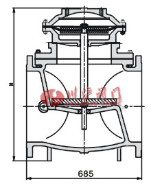 直通快開排泥閥結構圖