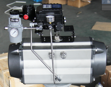 氣動法蘭蝶閥調節型接線圖