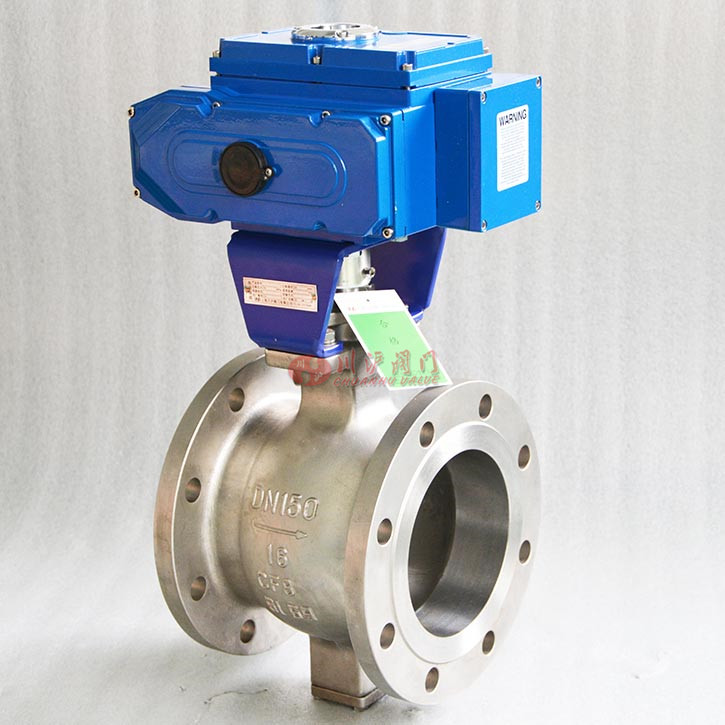 電動V型調節球閥圖片