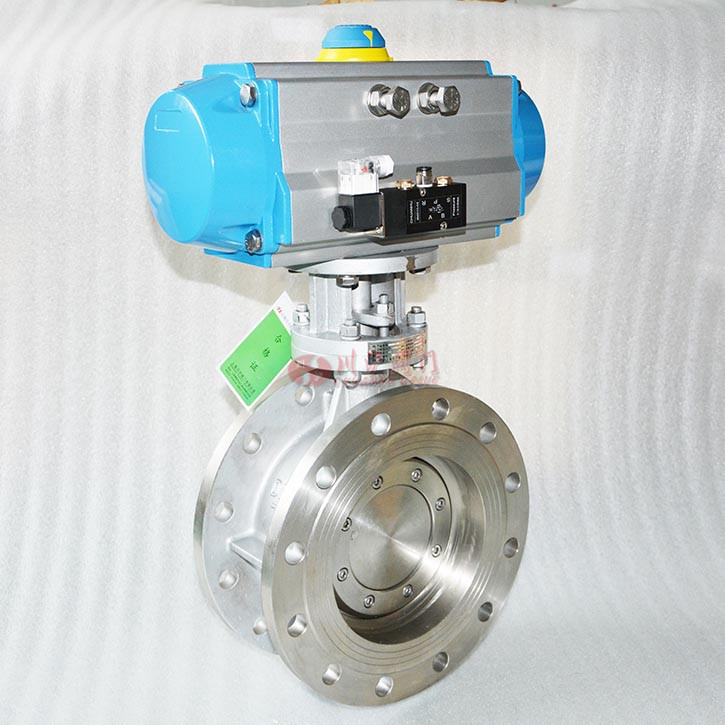 不銹鋼氣動(dòng)硬密封蝶閥圖片