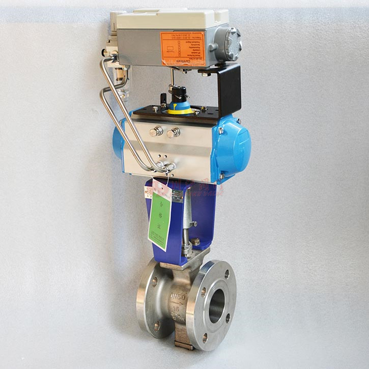 氣動調節球閥圖片